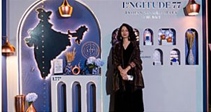 Guests raising a toast at the Longitude 77 global launch in Dubai